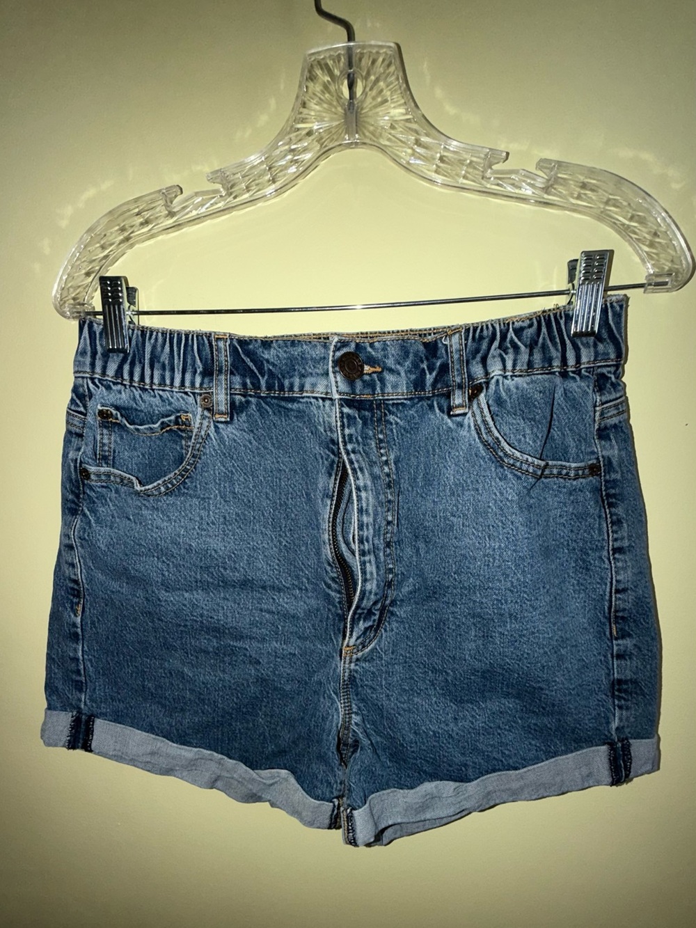 Garage Denim Mom Shorts